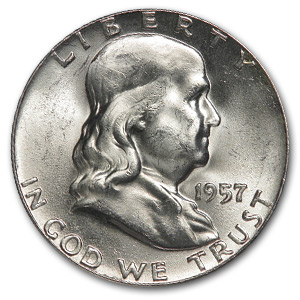 Buy 1957 Franklin Half Dollar BU