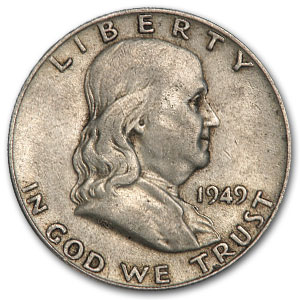 Buy 1949 Franklin Half Dollar Fine/XF