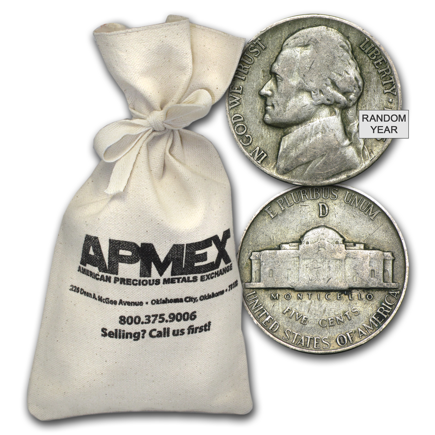 Buy 35% Silver War Nickels $200 Face Value Bag