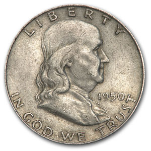 Buy 1950-D Franklin Half Dollar Fine/XF