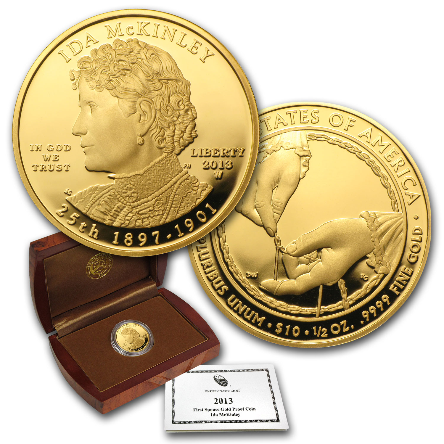 Buy 2013-W 1/2 oz Proof Gold Ida McKinley (w/Box & COA)