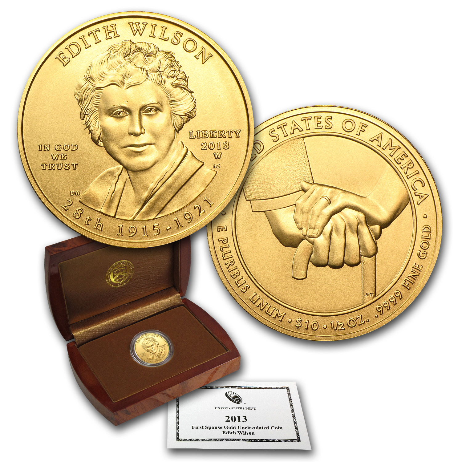 Buy 2013-W 1/2 oz Gold Edith Wilson BU (w/Box & COA)