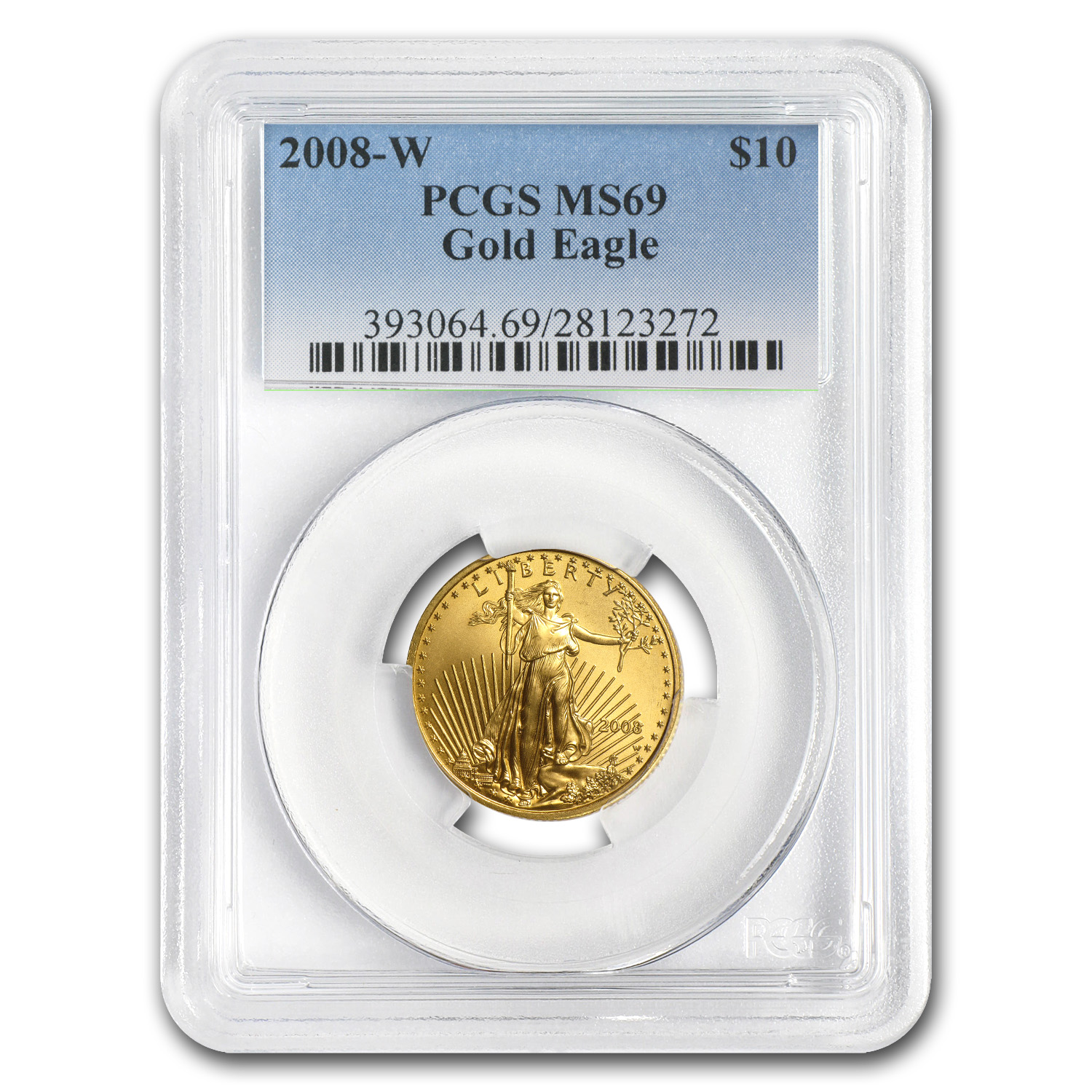 Buy 2008-W 1/4 oz Burnished American Gold Eagle MS-69 PCGS