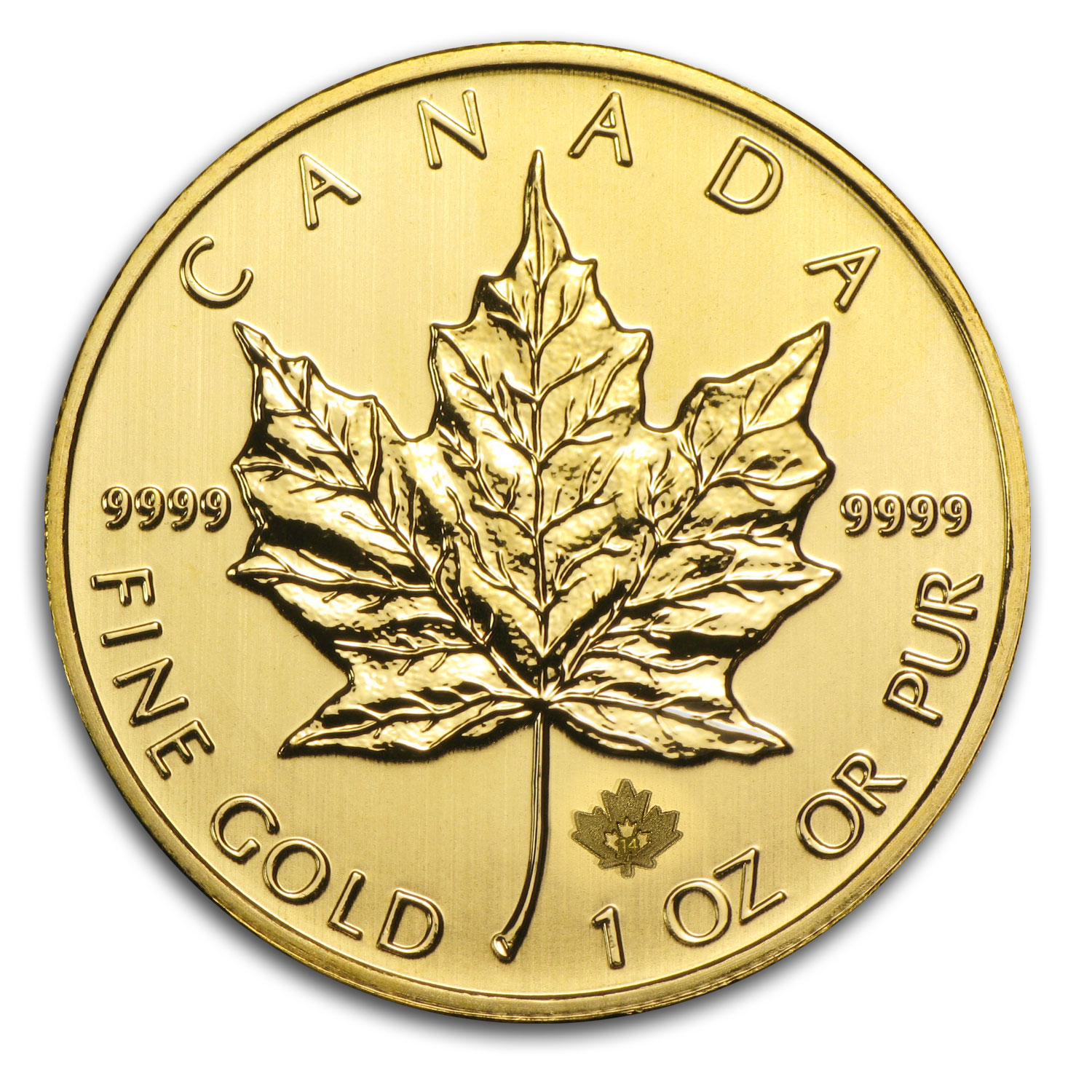 Buy 2014 Canada 1 oz Gold Maple Leaf BU