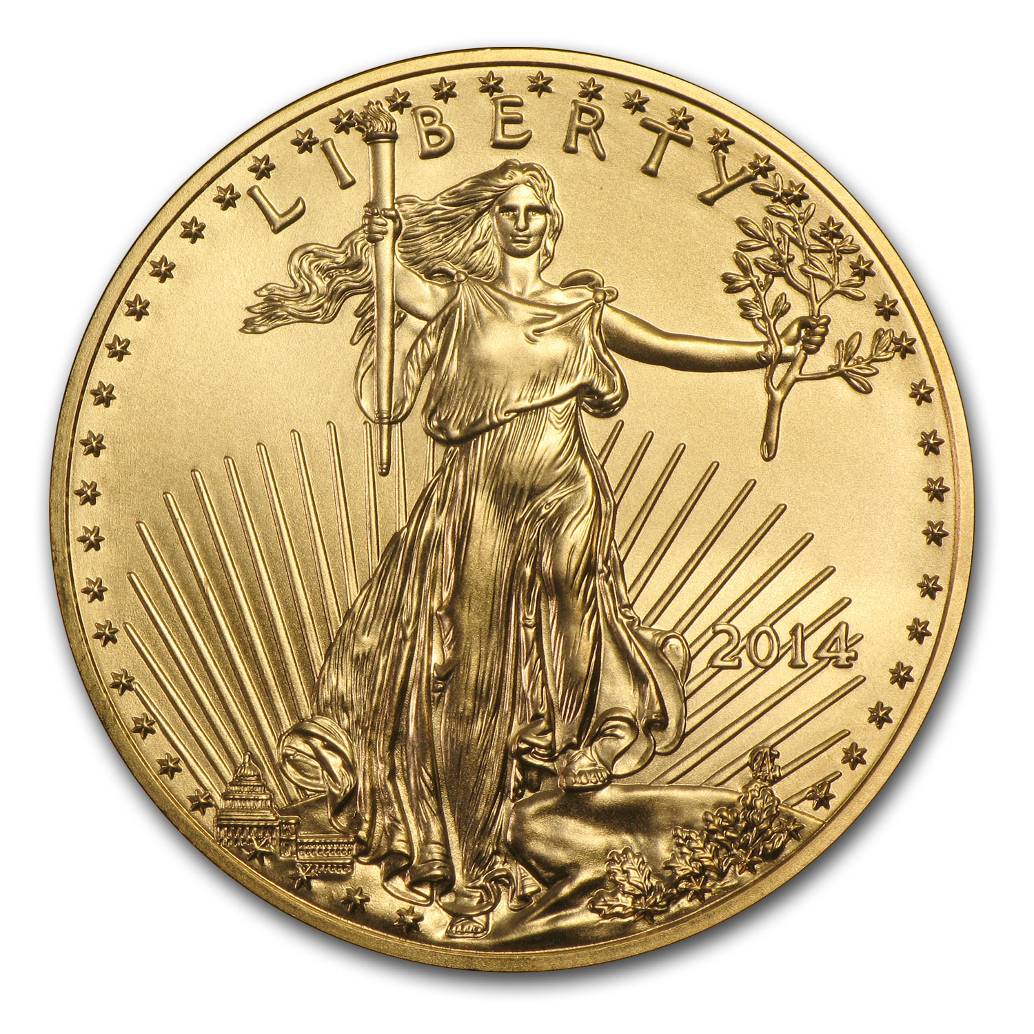 Buy 2014 1/2 oz American Gold Eagle BU