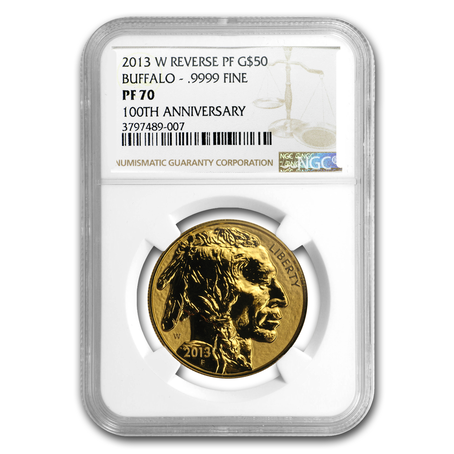 Buy 2013-W 1 oz Reverse Proof Gold Buffalo PF-70 NGC