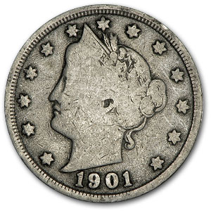 Buy 1901 Liberty Head V Nickel Good+