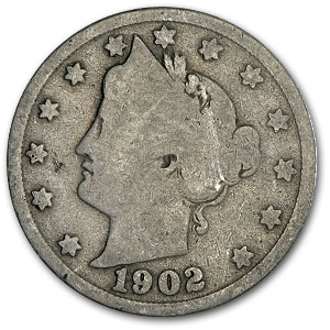 Buy 1902 Liberty Head V Nickel Good+