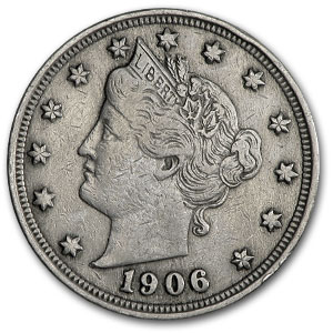 Buy 1906 Liberty Head V Nickel Good+
