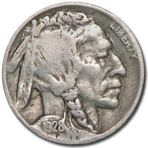 Buy 1928-D Buffalo Nickel Good+