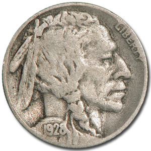 Buy 1928-S Buffalo Nickel Good+