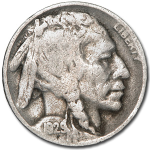 Buy 1929-D Buffalo Nickel Good/VG