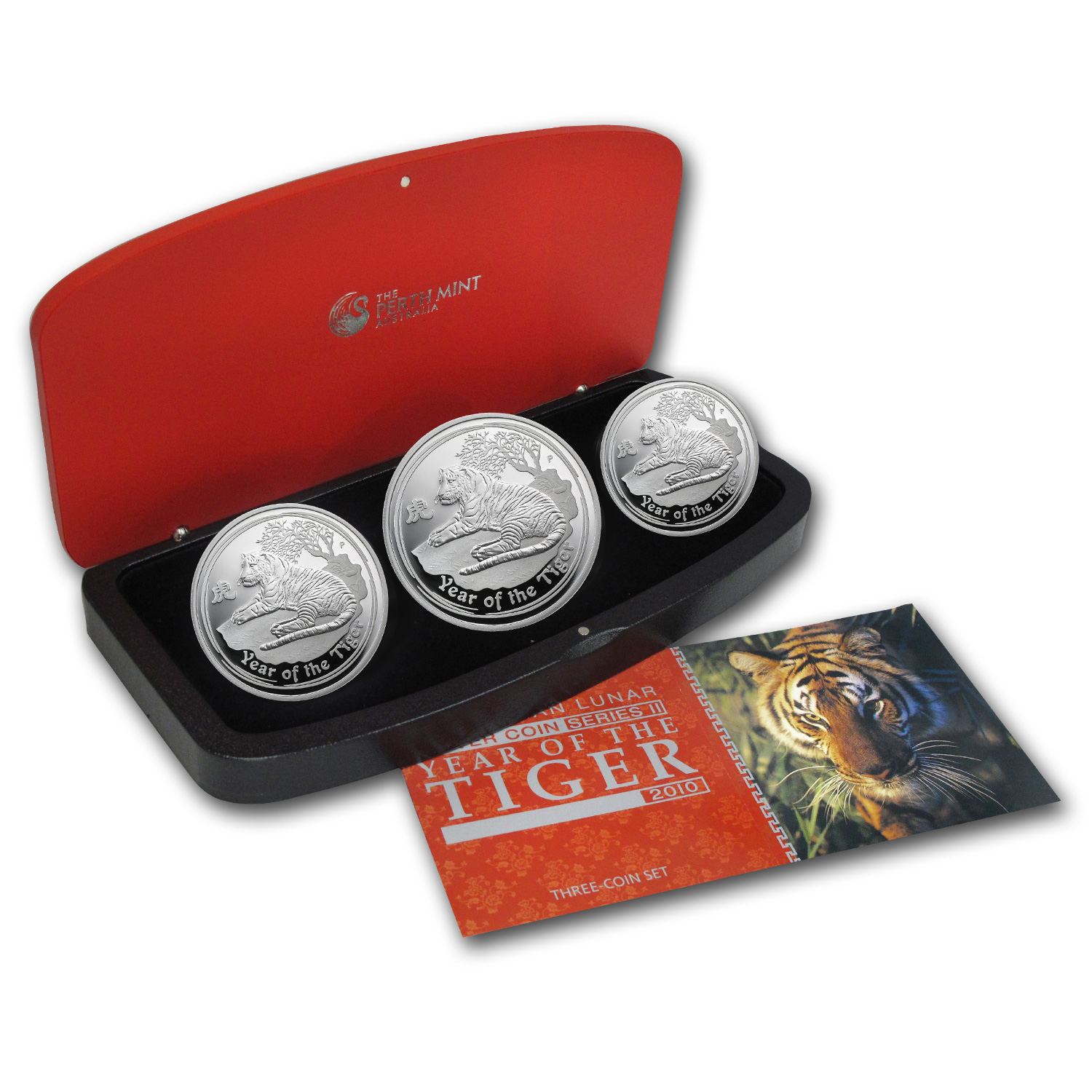 Buy 2010 Australia 3-Coin Silver Year of the Tiger Proof Set