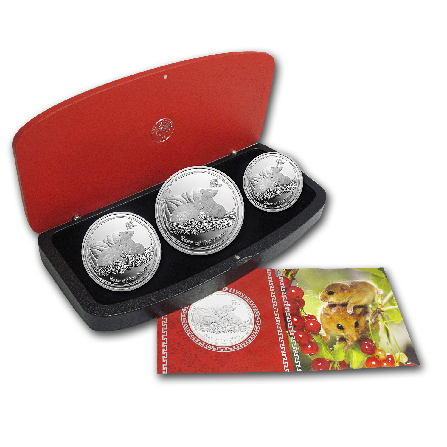 Buy 2008 Australia 3-Coin Silver Year of the Mouse Proof Set
