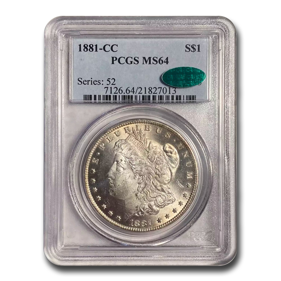 Buy 1881-CC Morgan Dollar MS-64 PCGS CAC