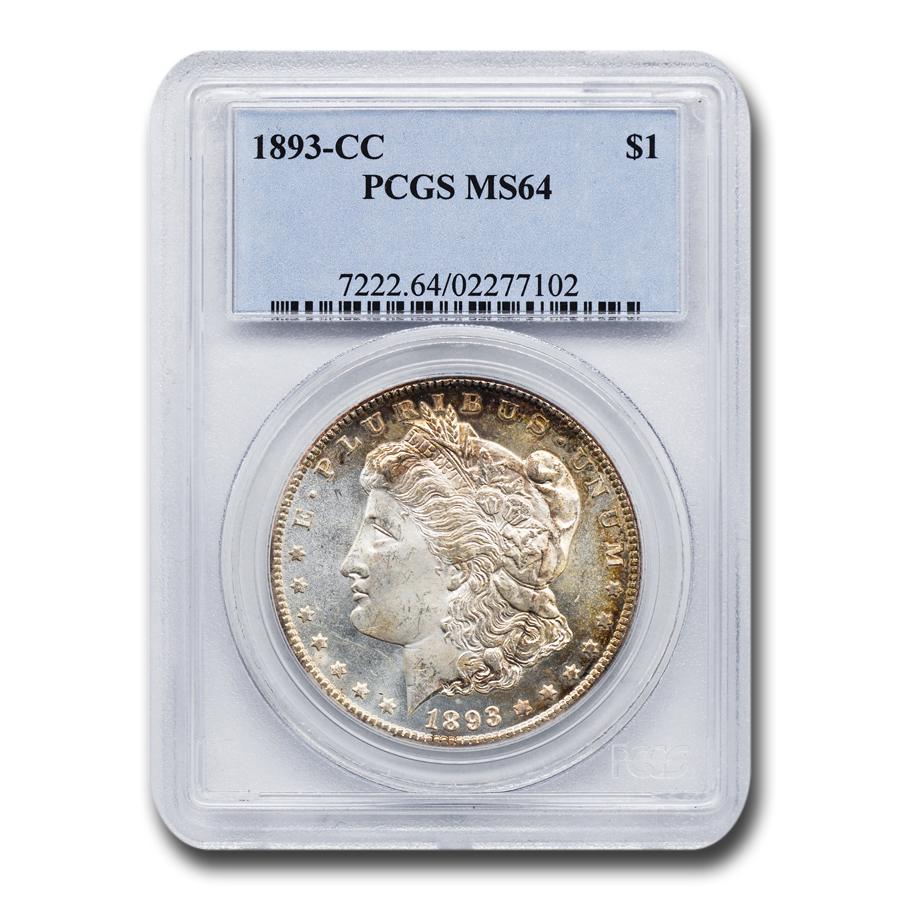 Buy 1893-CC Morgan Dollar MS-64 PCGS