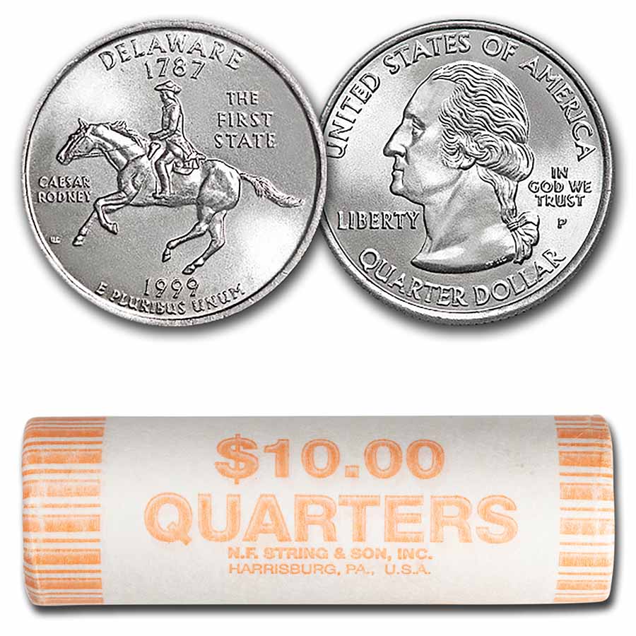 Buy 1999-P Pennsylvania Statehood Quarter 40-Coin Roll BU