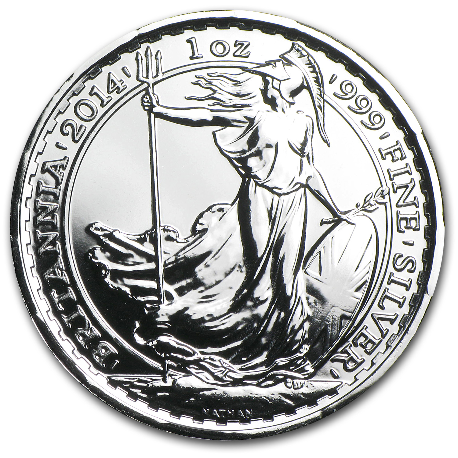 Buy 2014 1 oz Silver Britannia BU (w/Year of the Horse Privy Mark) - Click Image to Close