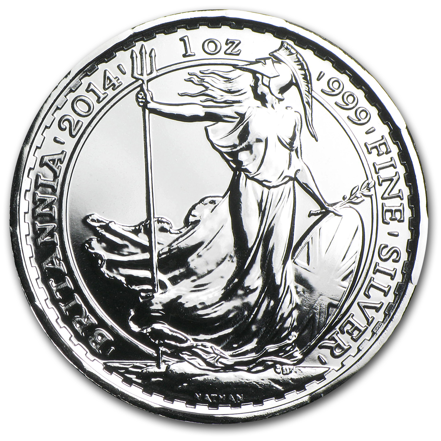 Buy 2014 1 oz Silver Britannia BU (w/Year of the Horse Privy Mark)