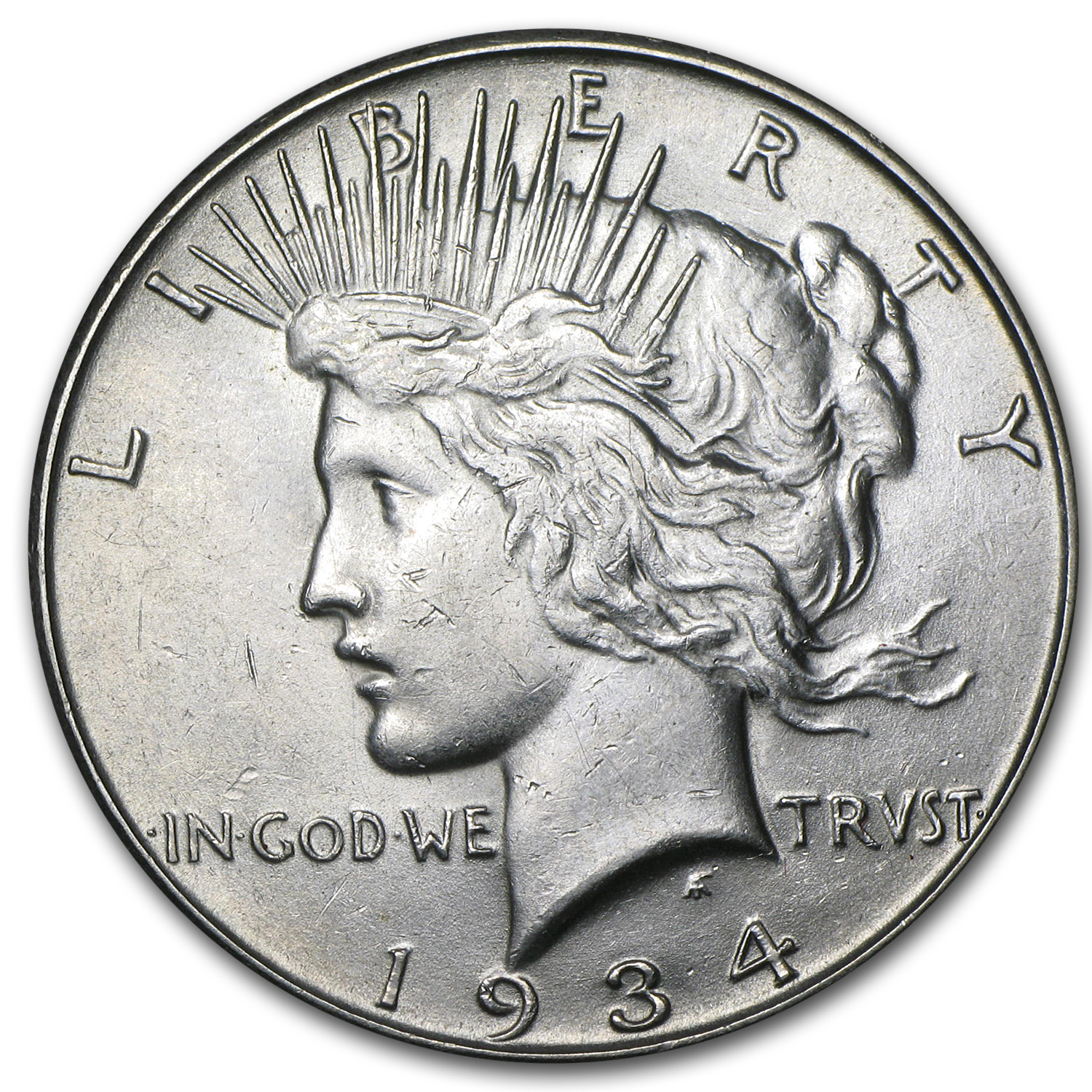 Buy 1934-S Peace Dollar AU-58