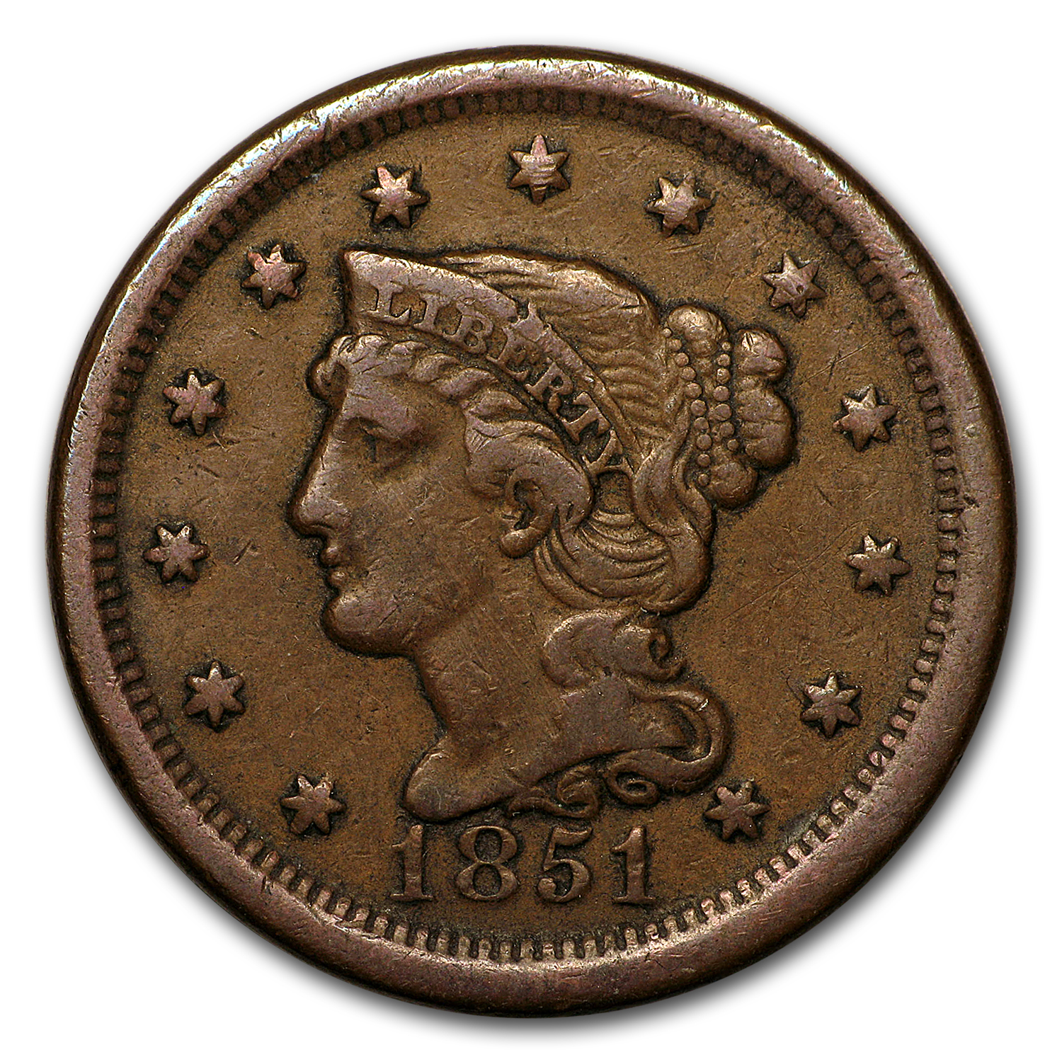 Buy 1851 Large Cent VF