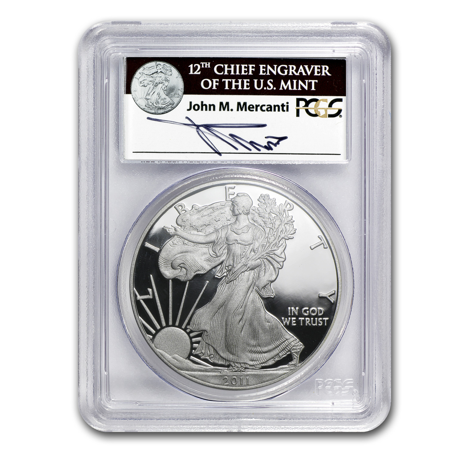 Buy 2011-W Proof American Silver Eagle PR-70 PCGS (John Mercanti)