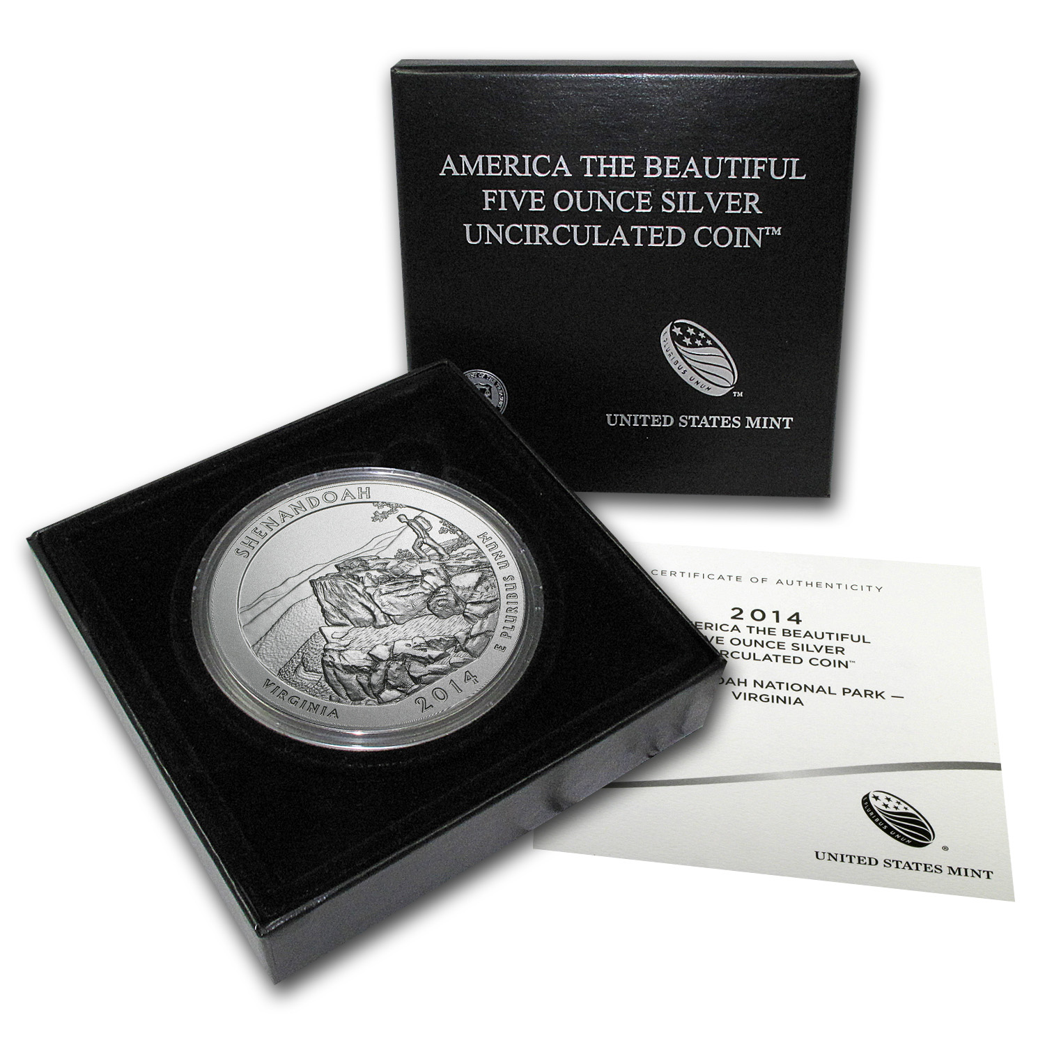 Buy 2014-P 5 oz Silver ATB Shenandoah (w/Box & COA)