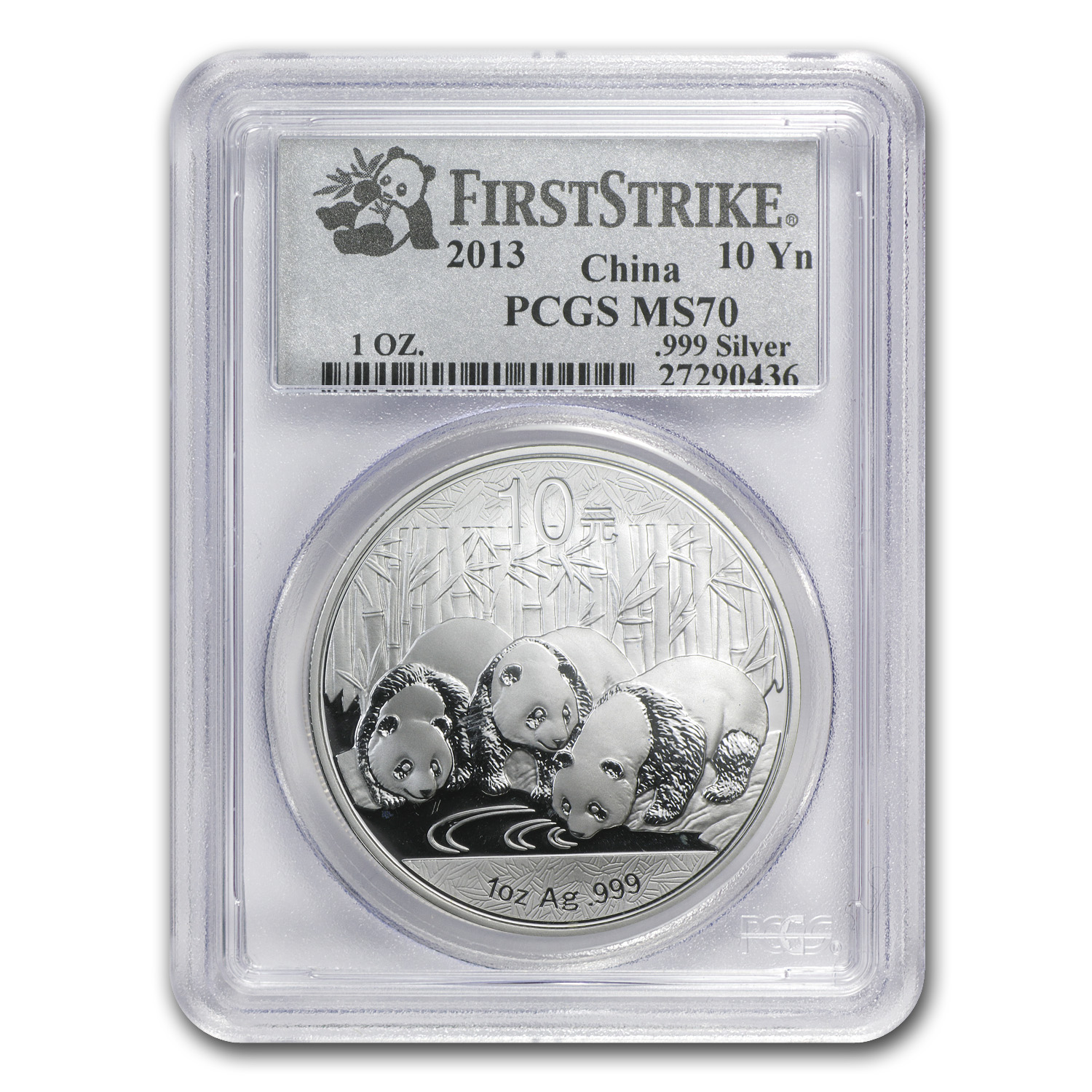 Buy 2013 China 1 oz Silver Panda MS-70 PCGS (FirstStrike?)