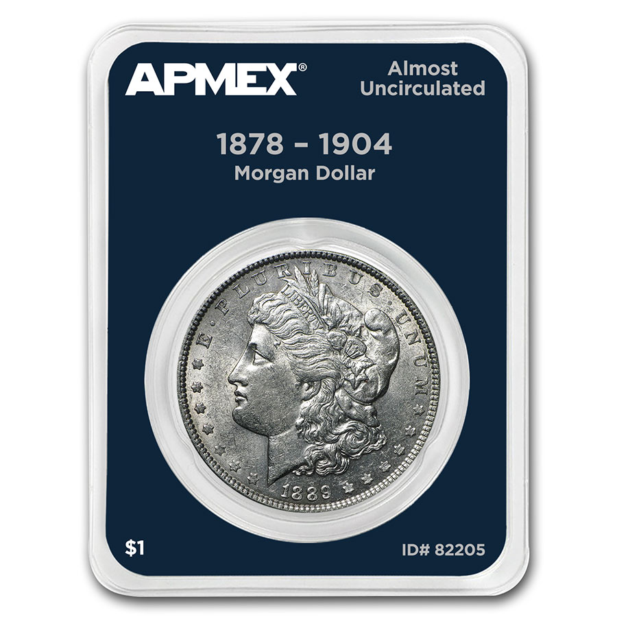 Buy 1878-1904 Morgan Silver Dollar APMEX Card AU (Random Year)