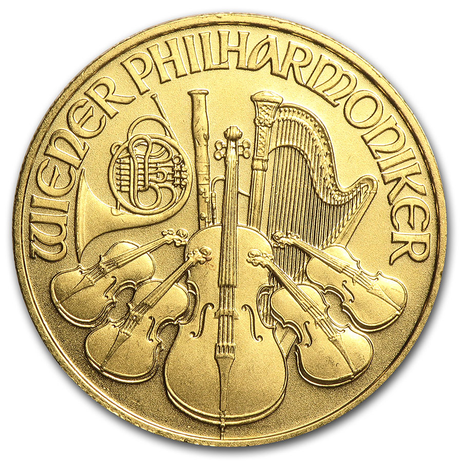 Buy 1996 Austria 1/4 oz Gold Philharmonic BU