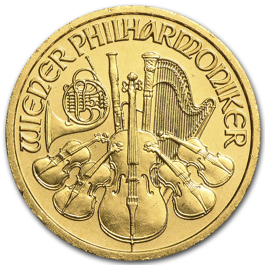 Buy 1999 Austria 1/10 oz Gold Philharmonic BU - Click Image to Close