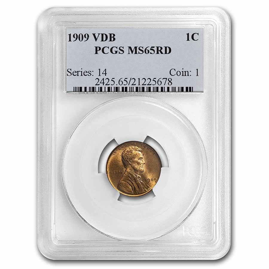 Buy 1909 VDB Lincoln Cent MS-65 PCGS (Red)