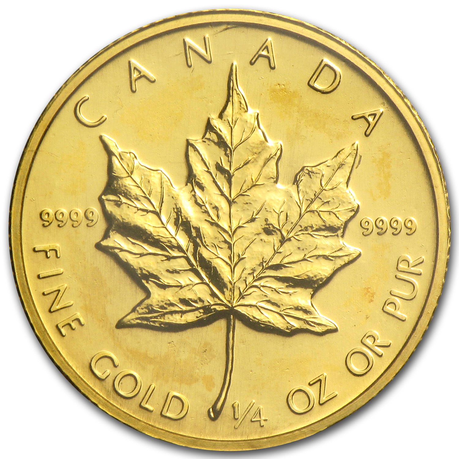 Buy 1986 Canada 1/4 oz Gold Maple Leaf BU - Click Image to Close