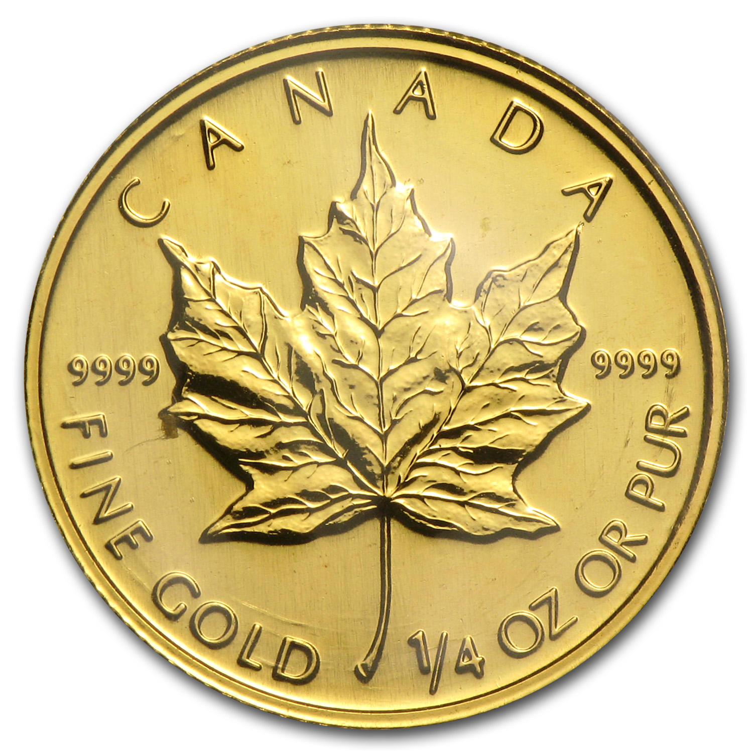 Buy 1992 Canada 1/4 oz Gold Maple Leaf BU