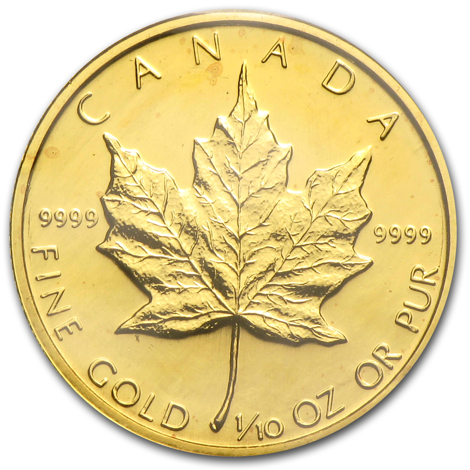 Buy 1984 Canada 1/10 oz Gold Maple Leaf BU - Click Image to Close