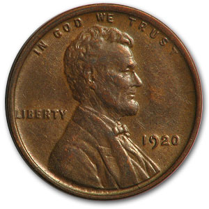 Buy 1920 Lincoln Cent XF