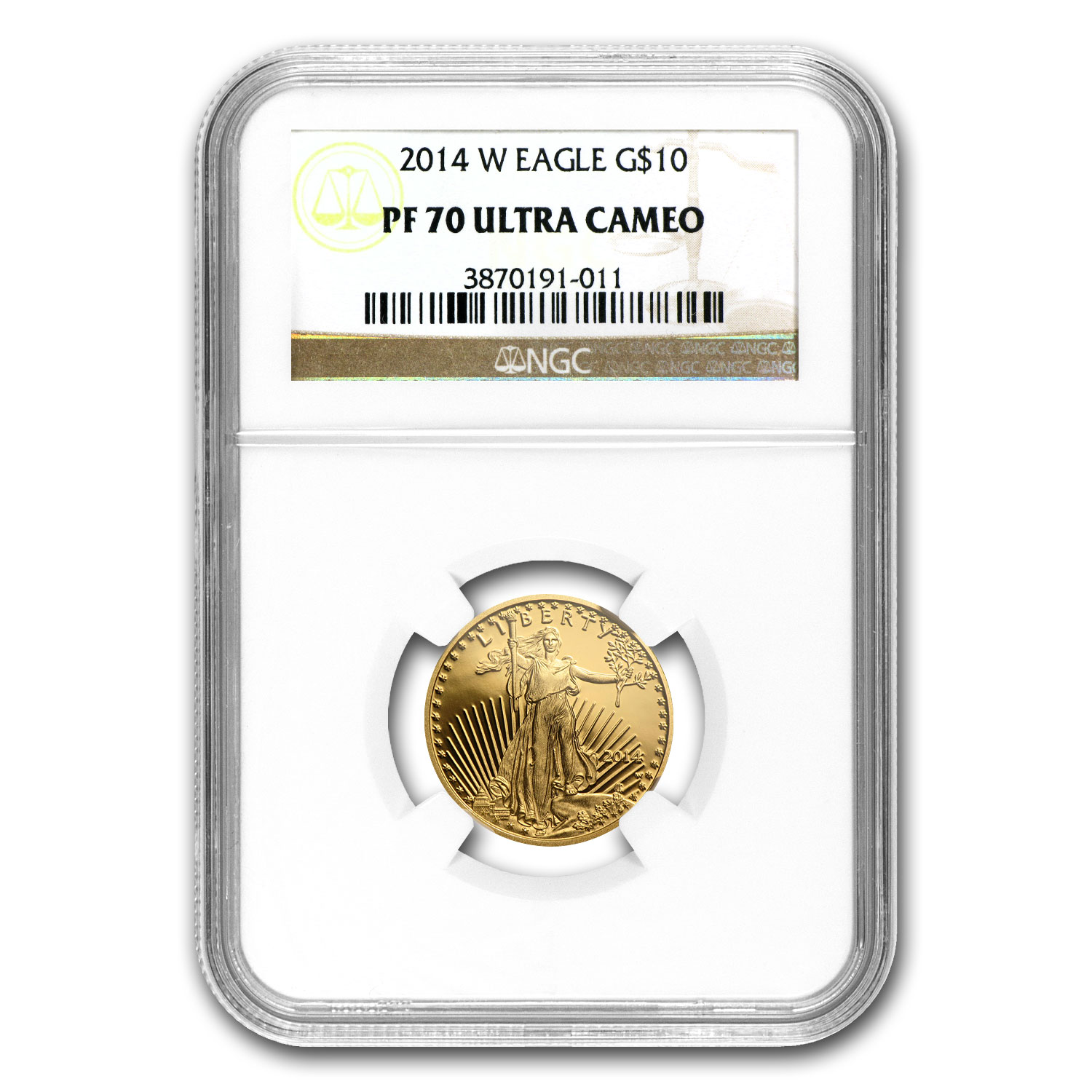 Buy 2014-W 1/4 oz Proof American Gold Eagle PF-70 UCAM NGC