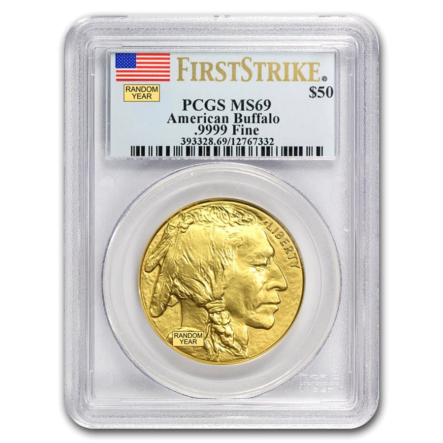 Buy 1 oz Gold Buffalo MS-69 PCGS (Random Year) - Click Image to Close