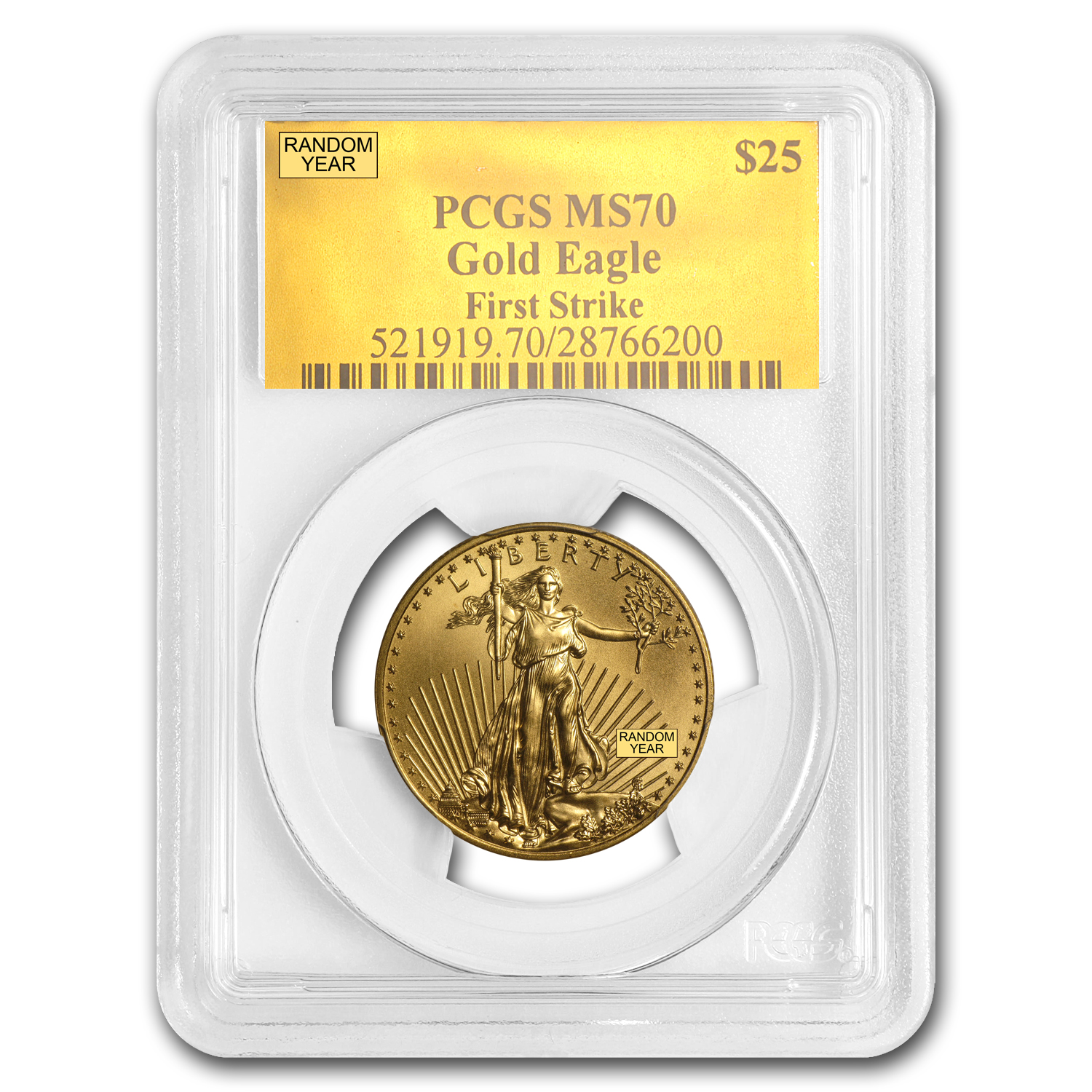 Buy 1/2 oz American Gold Eagle MS-70 PCGS (Random Year)