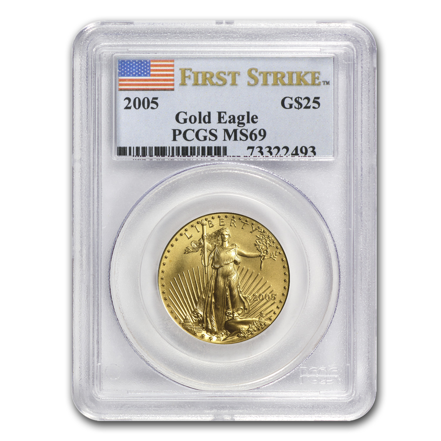 Buy 1/2 oz American Gold Eagle MS-69 PCGS (Random Year)