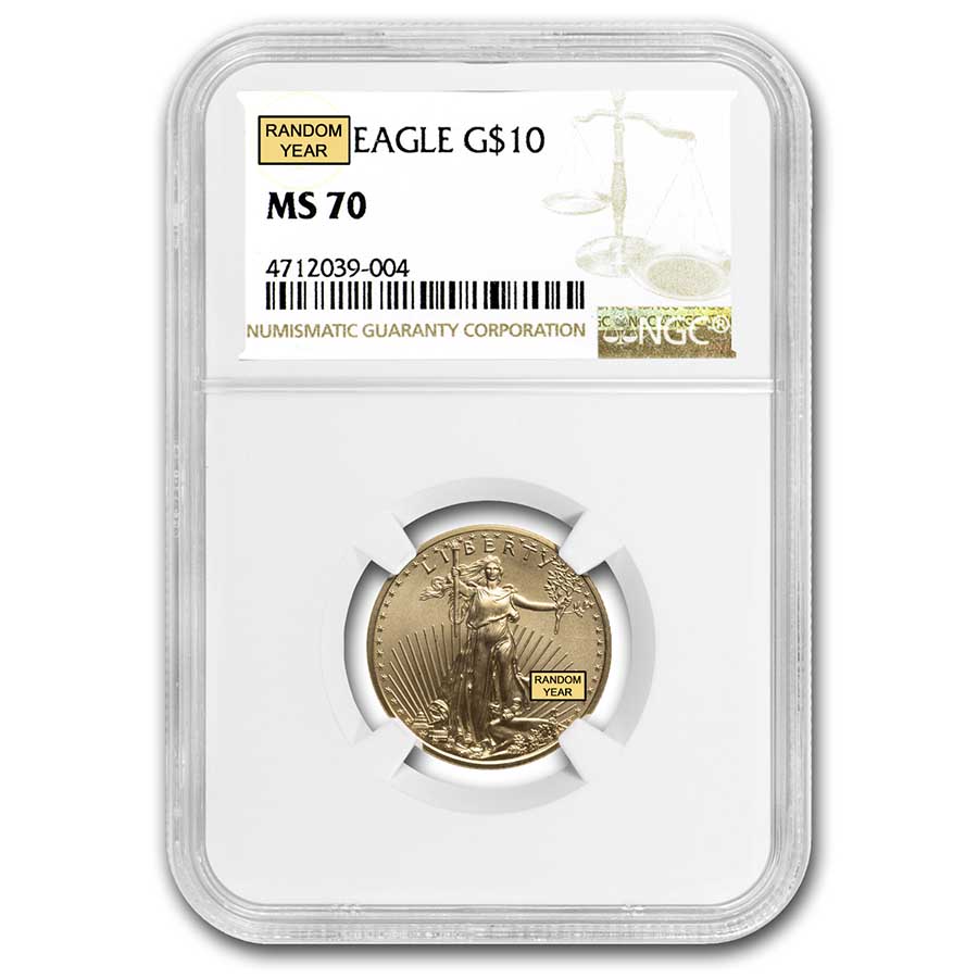 Buy 1/4 oz American Gold Eagle MS-70 NGC (Random Year)