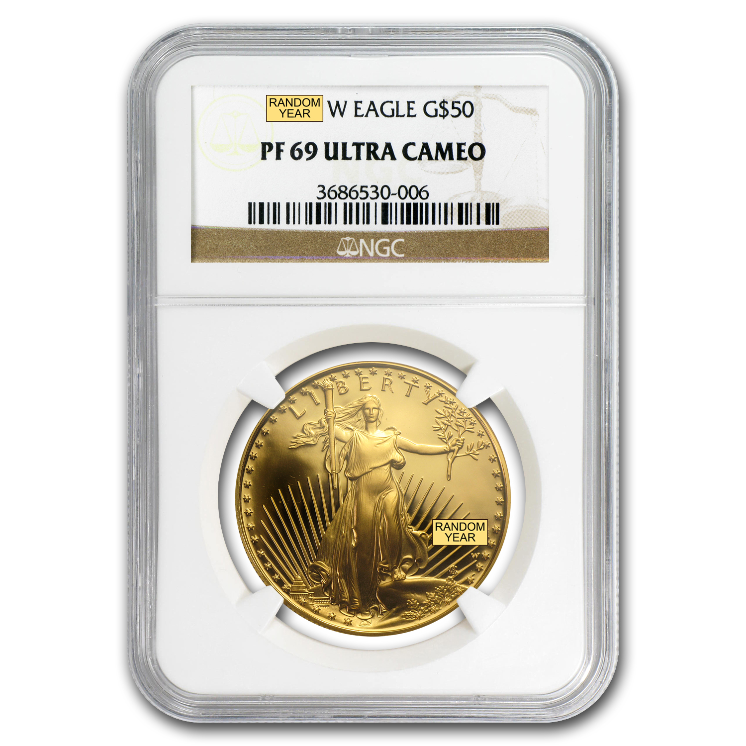 Buy 1 oz Proof American Gold Eagle PF-69 NGC (Random Year)