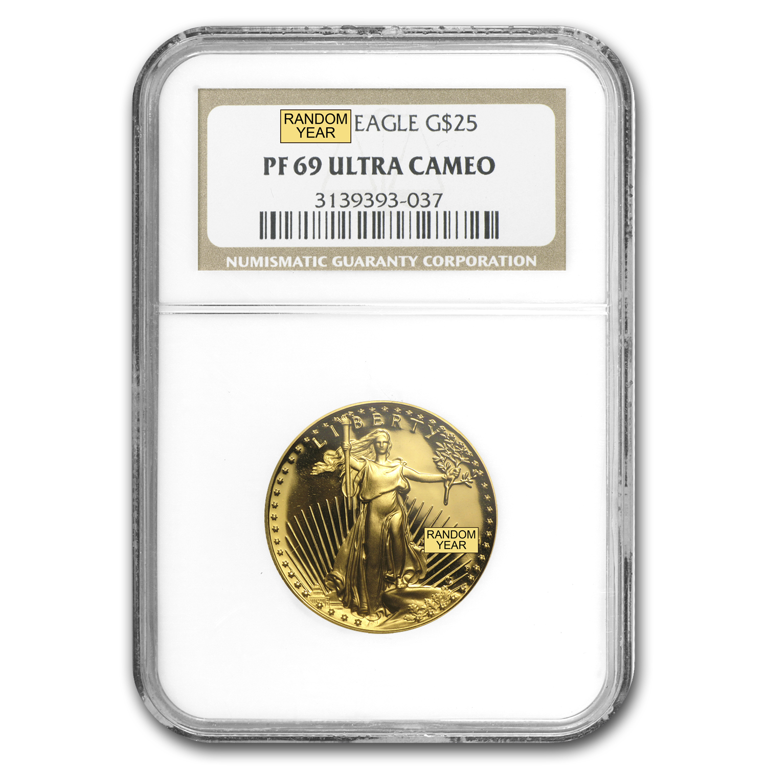Buy 1/2 oz Proof American Gold Eagle PF-69 NGC (Random Year)
