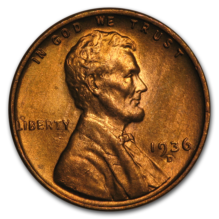 Buy 1936-D Lincoln Cent BU (Red)