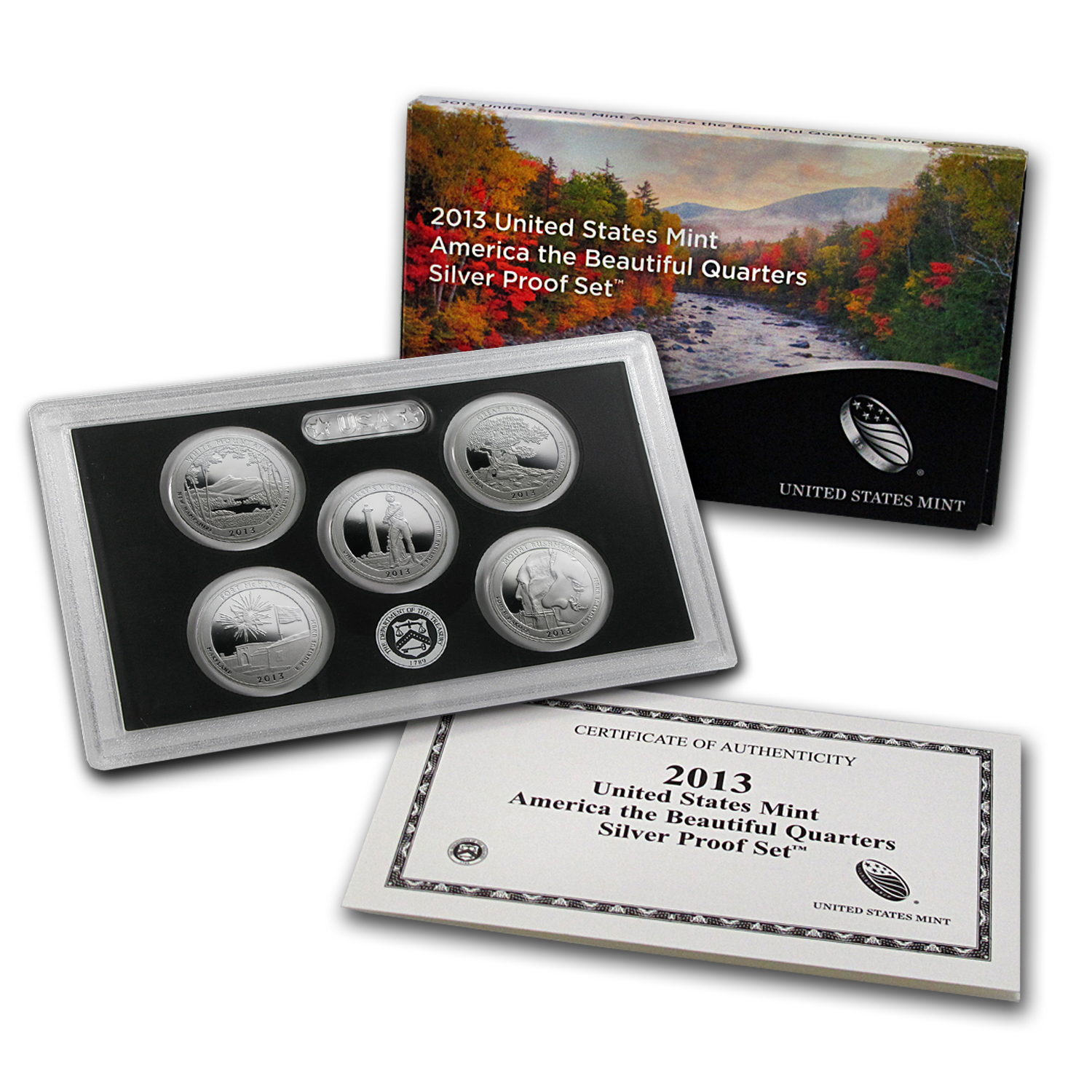 Buy 2013 America the Beautiful Quarters Silver Proof Set