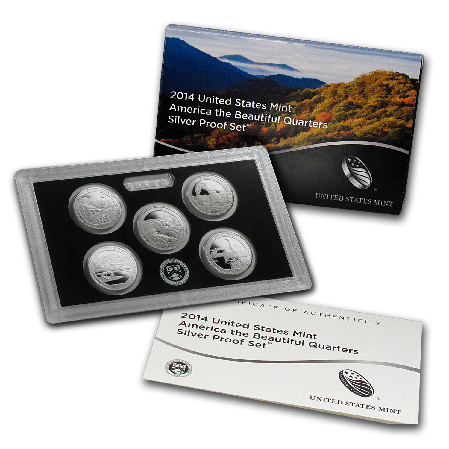 Buy 2014 America the Beautiful Quarters Silver Proof Set