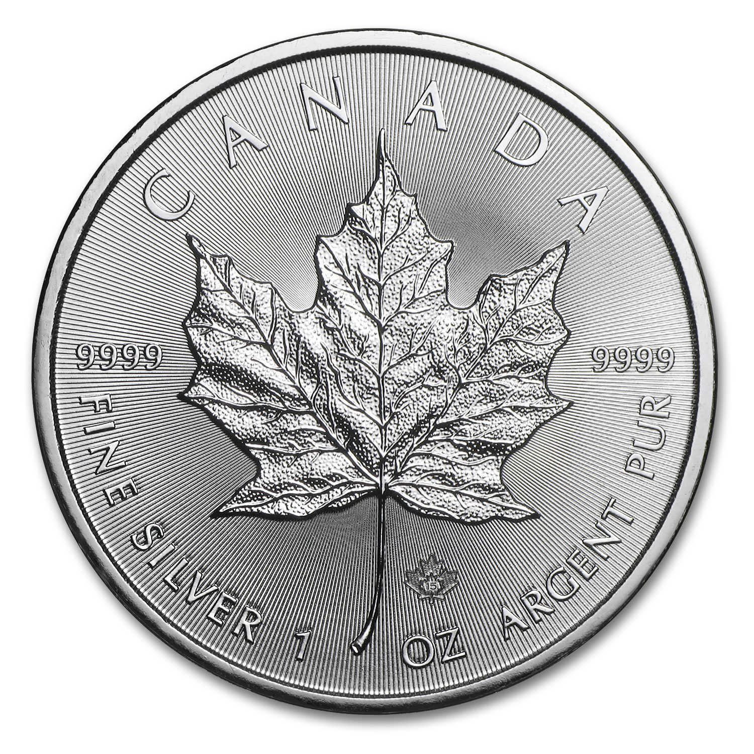 Buy 2015 Canada 1 oz Silver Maple Leaf BU