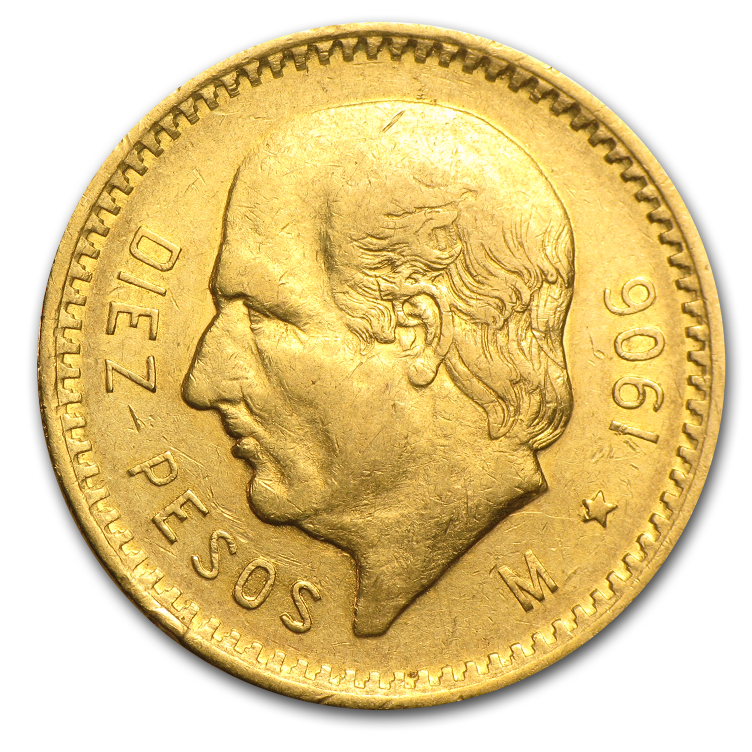 Buy 1906 Mexico Gold 10 Pesos XF