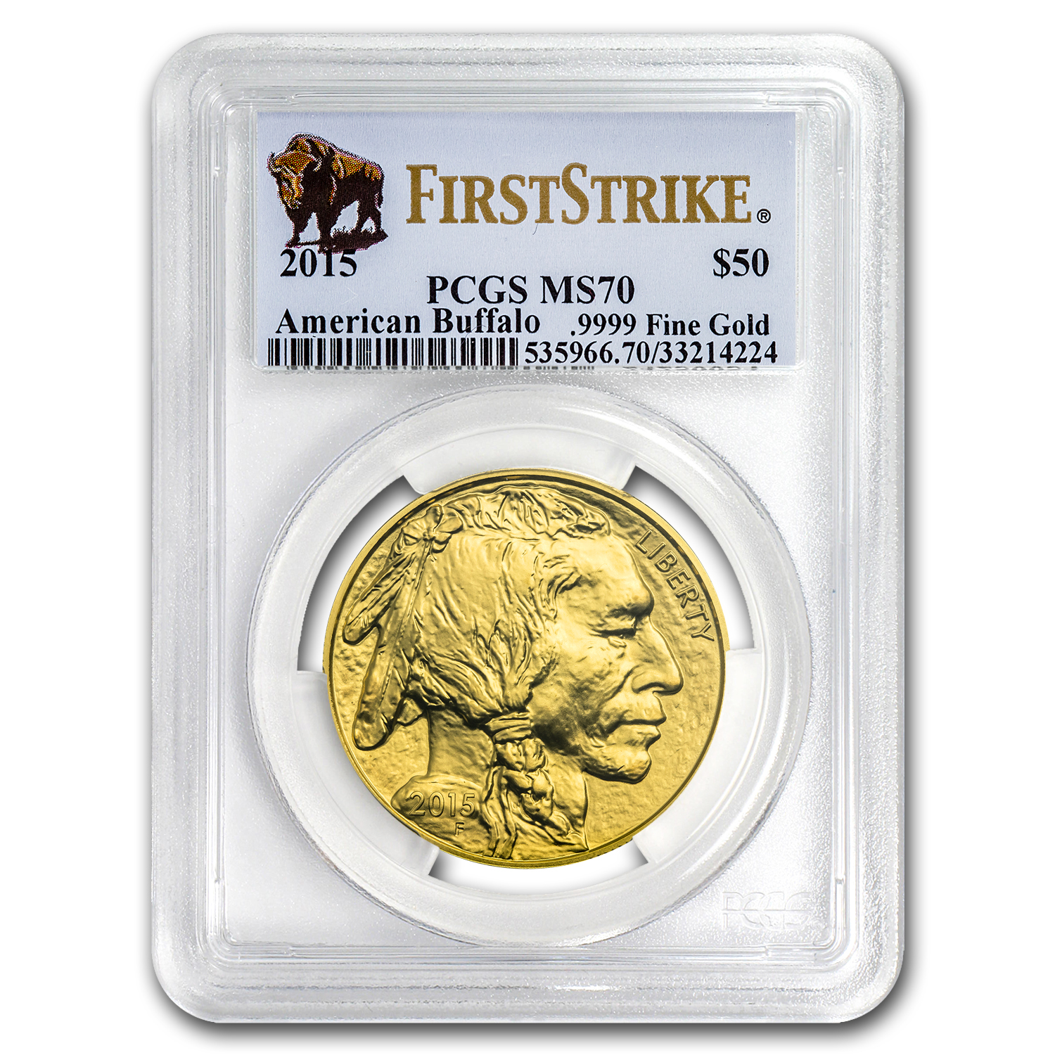Buy 2015 1 oz Gold Buffalo MS-70 PCGS (FirstStrike?)