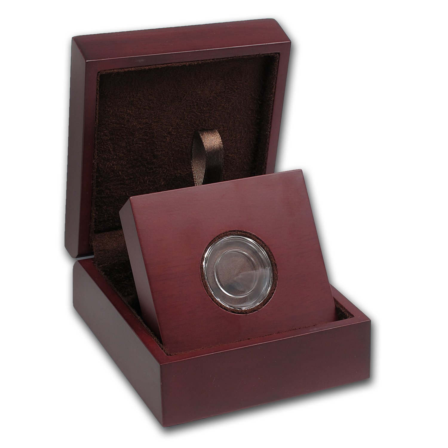 Buy APMEX Wood Gift Box - Includes 18 mm Direct Fit Air-Tite Holder
